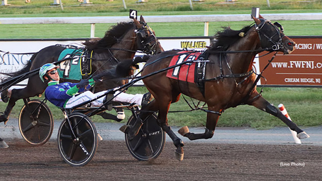 Pretender winning at Meadowlands Racetrack