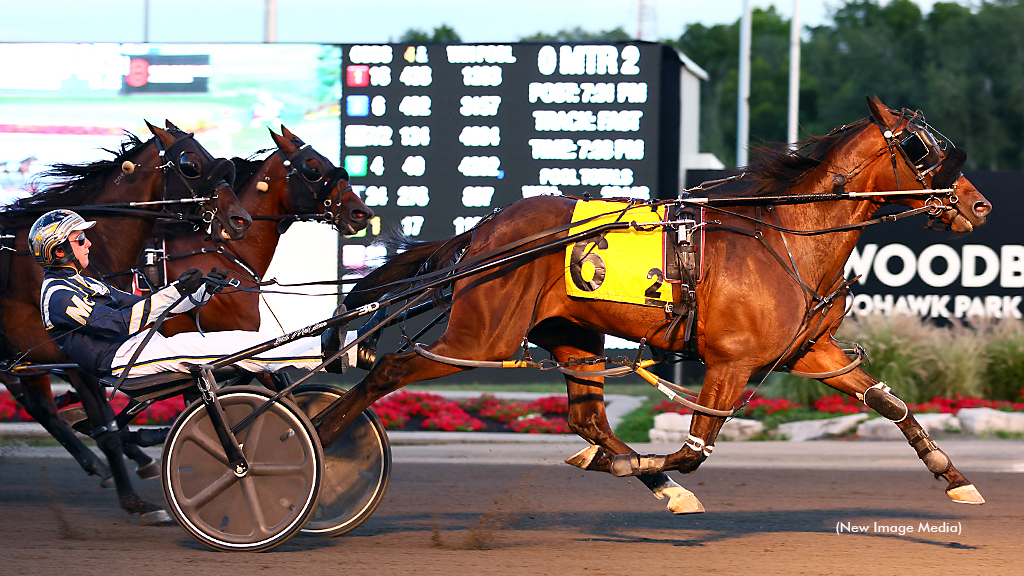 Tru Blu Hypnotic winning at Woodbine Mohawk Park