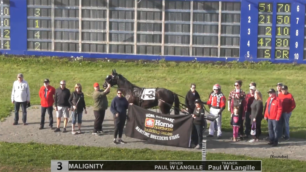 Malignity winning at Truro Raceway