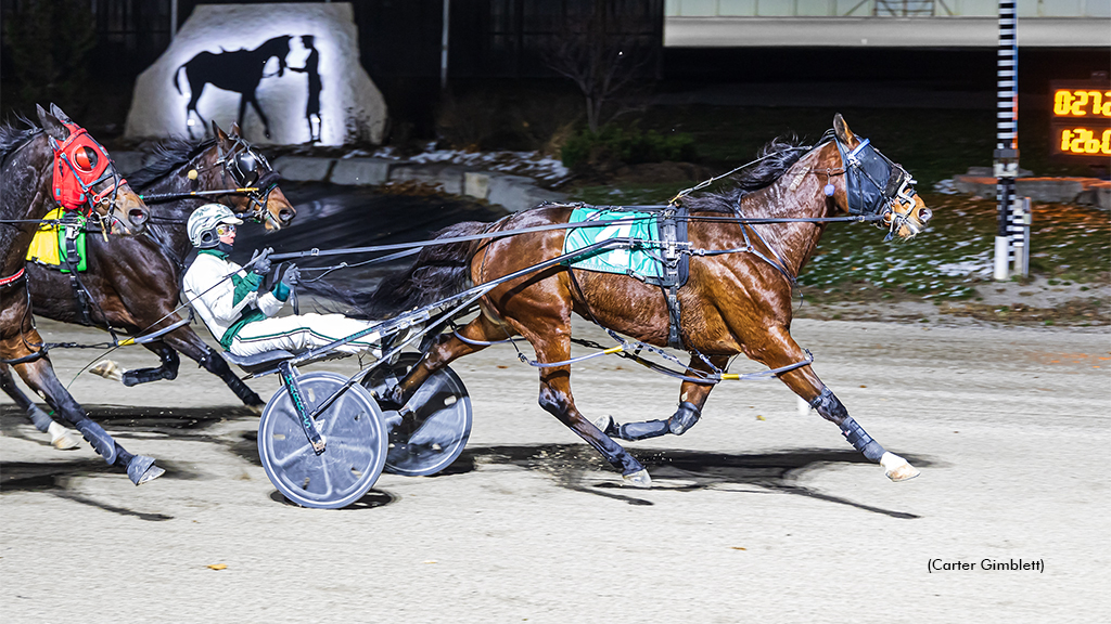 Cheddar Bay winning at The Raceway