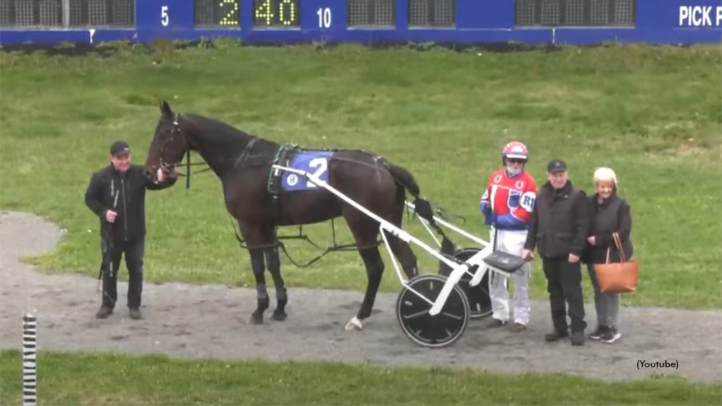 Frontier Cruise in the winner's circle at Truro Raceway