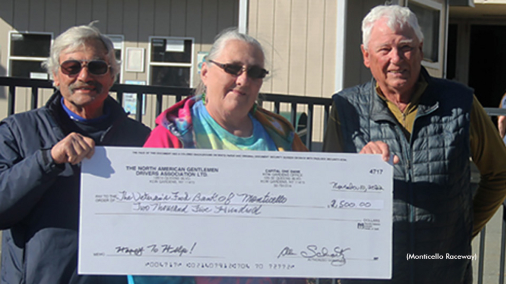 Amateur drivers donate to Sullivan County Federation for the Homeless