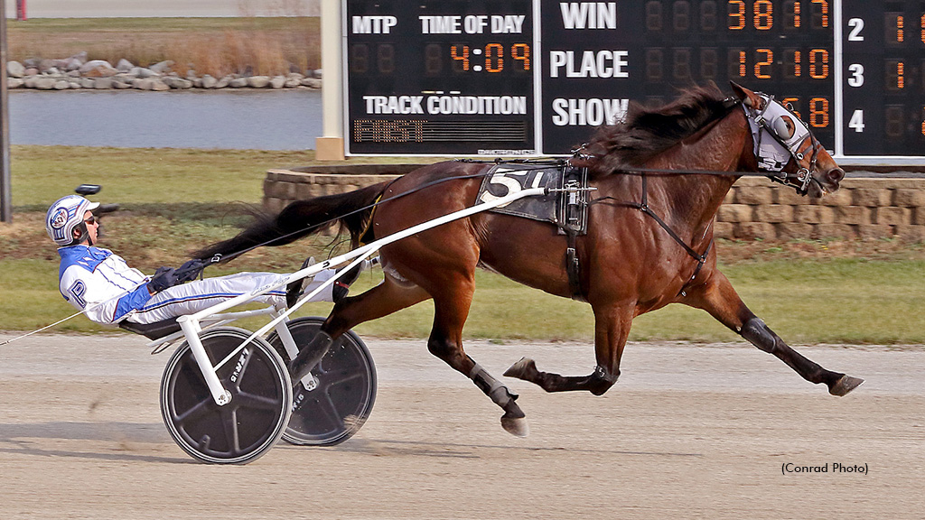 Tough Muscle winning at Dayton Raceway