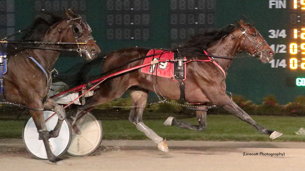 Helpisontheway winning at Hoosier Park