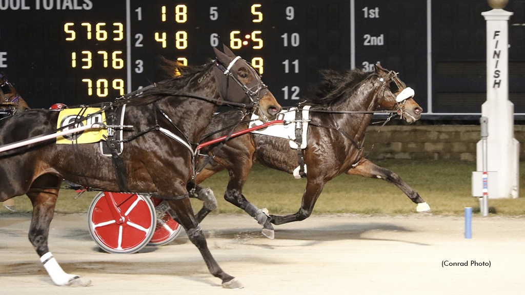 Lane Of Stone winning at Dayton Raceway