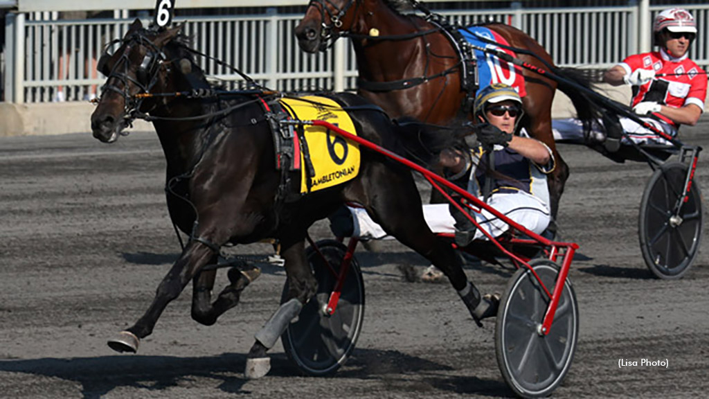 Forbidden Trade winning the 2019 Hambletonian