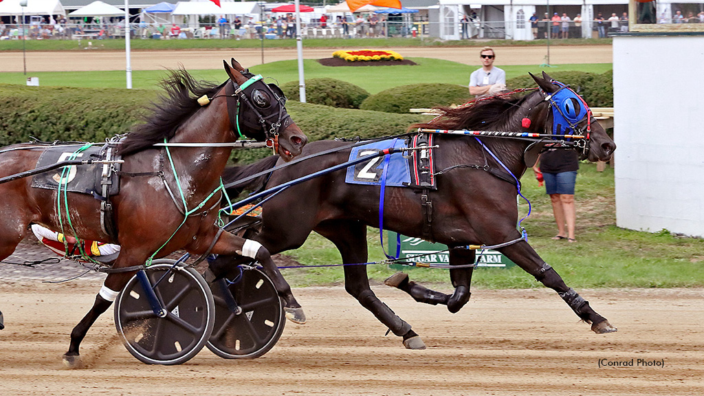 Gabbys C Note winning at Delaware County Fair