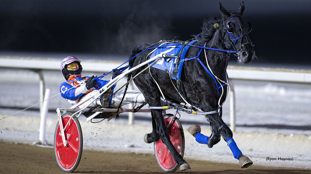 Sunshine Boy and Brandon Campbell winning the Western Canada Pacing Derby