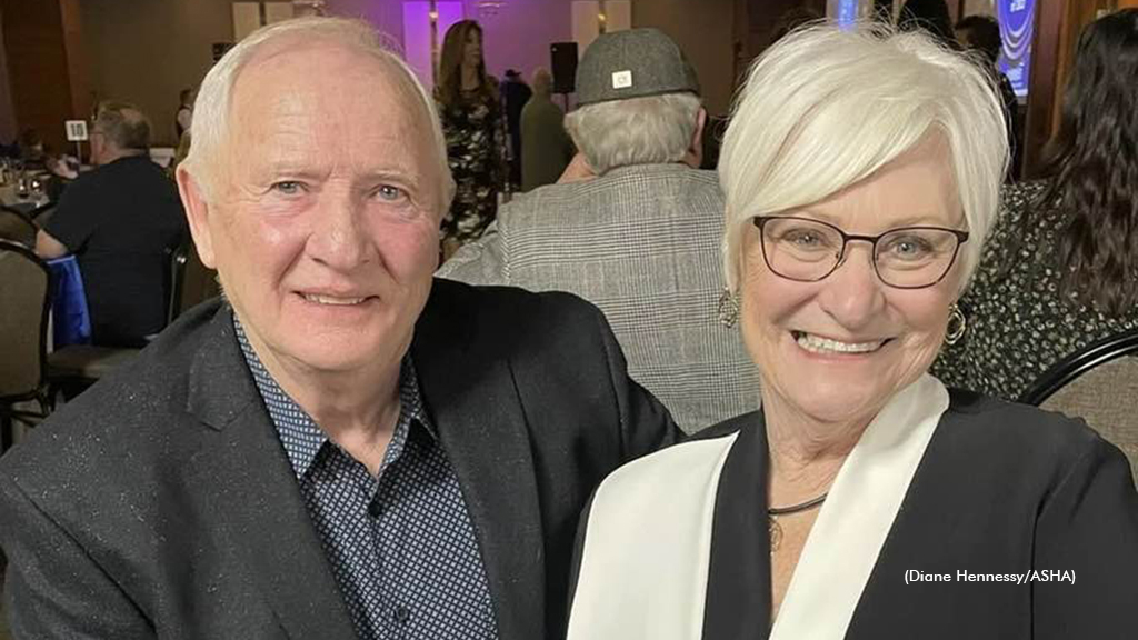 Cliff and Kathy Coonfer at the 2022 ASHA Awards on March 4, 2023.