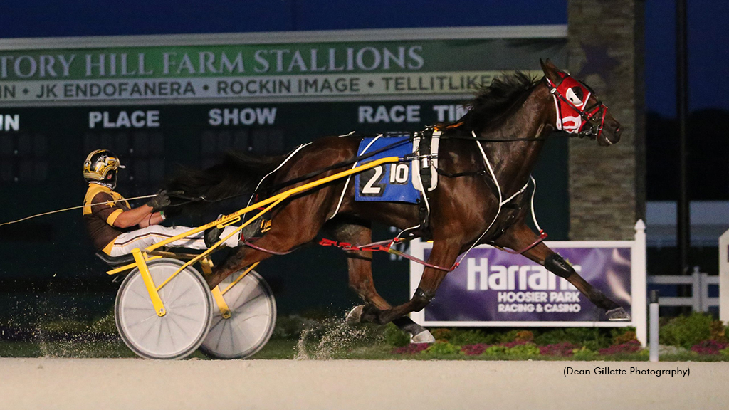 Island Of The Sea winning at Hoosier Park