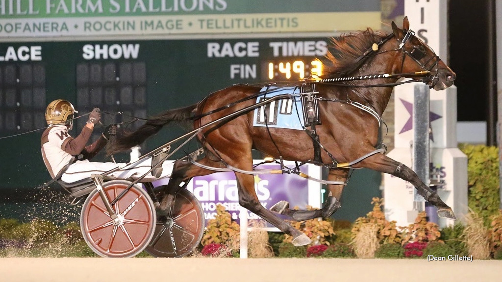 Odds On Osiris winning at Hoosier Park