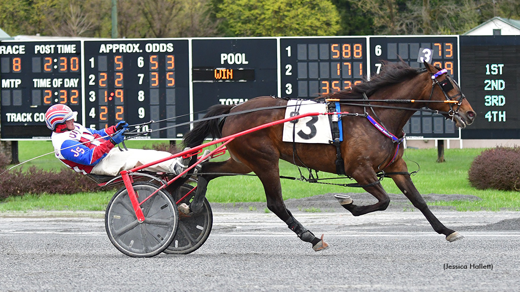 Bourbon On Ice winning at Saratoga