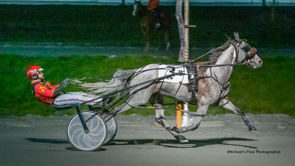 Grey Sea winning at Fraser Downs