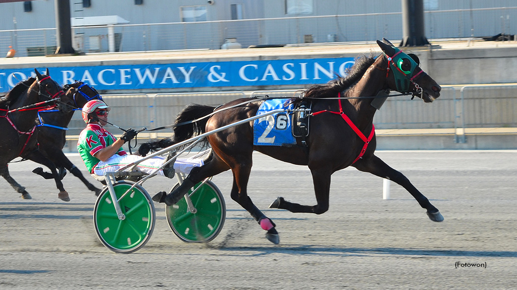 Quiksilvr Bluechip winning at Harrington Raceway