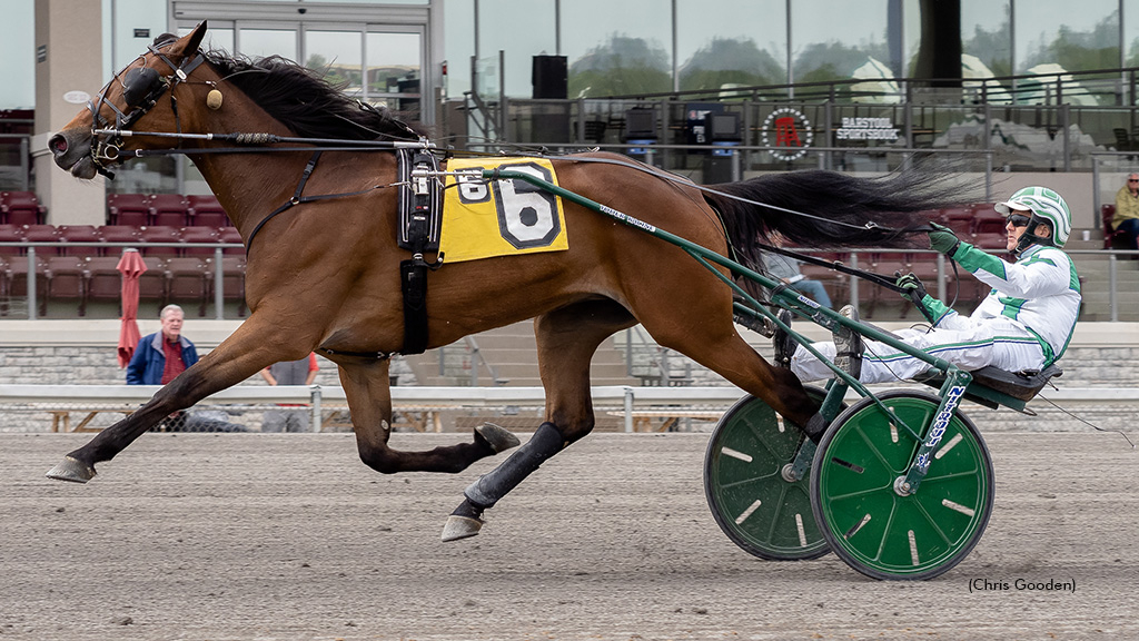 Sweet On Her winning at The Meadows