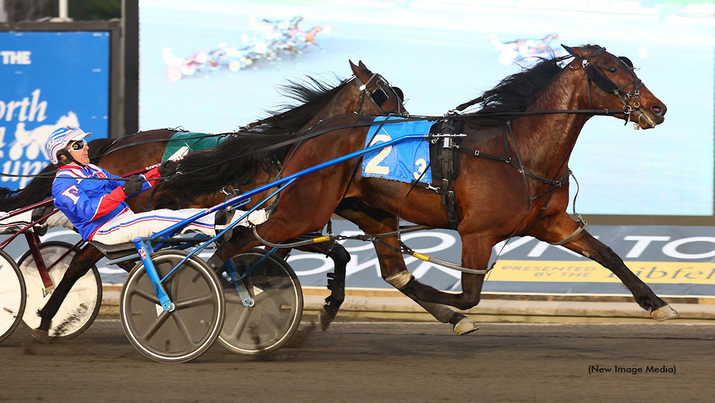 Cold Creek Queso winning at Woodbine Mohawk Park