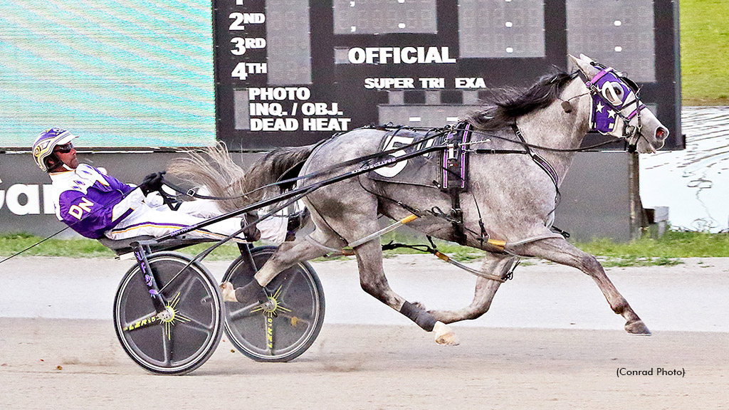 Ocean Music winning at Miami Valley Raceway