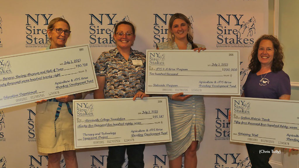 Agriculture and New York State Horse Breeding Development Fund grants awarded to racing organizations
