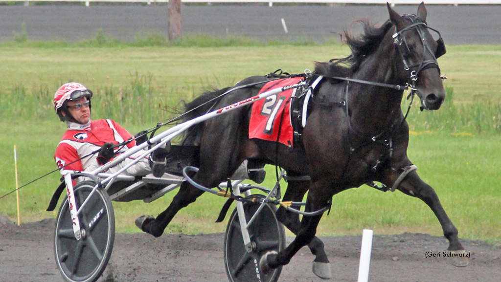 Boston Rocks winning at Monticello Raceway