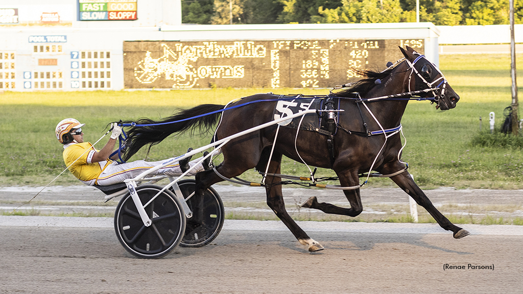 Coqui Coqui winning at Northville Downs