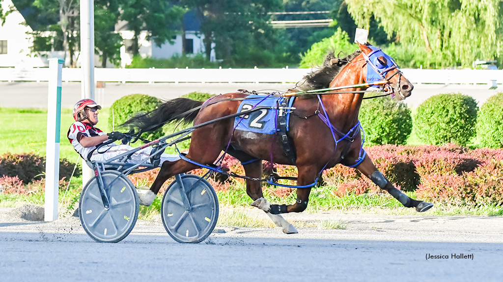 Get Along winning at Saratoga Raceway