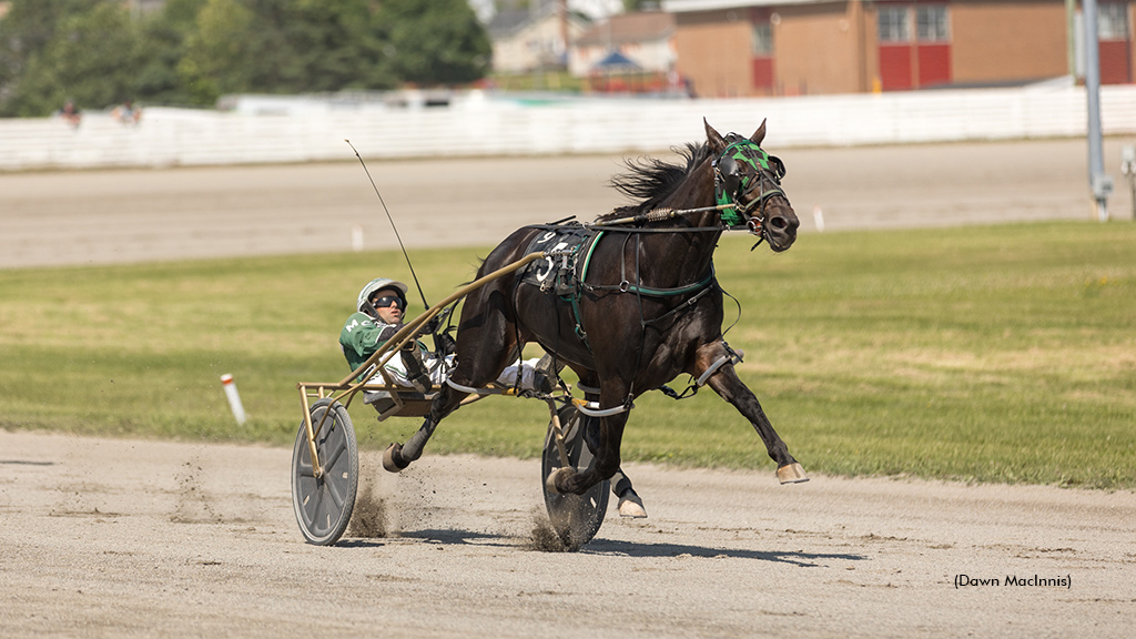 Roll Em winning at Summerside Raceway