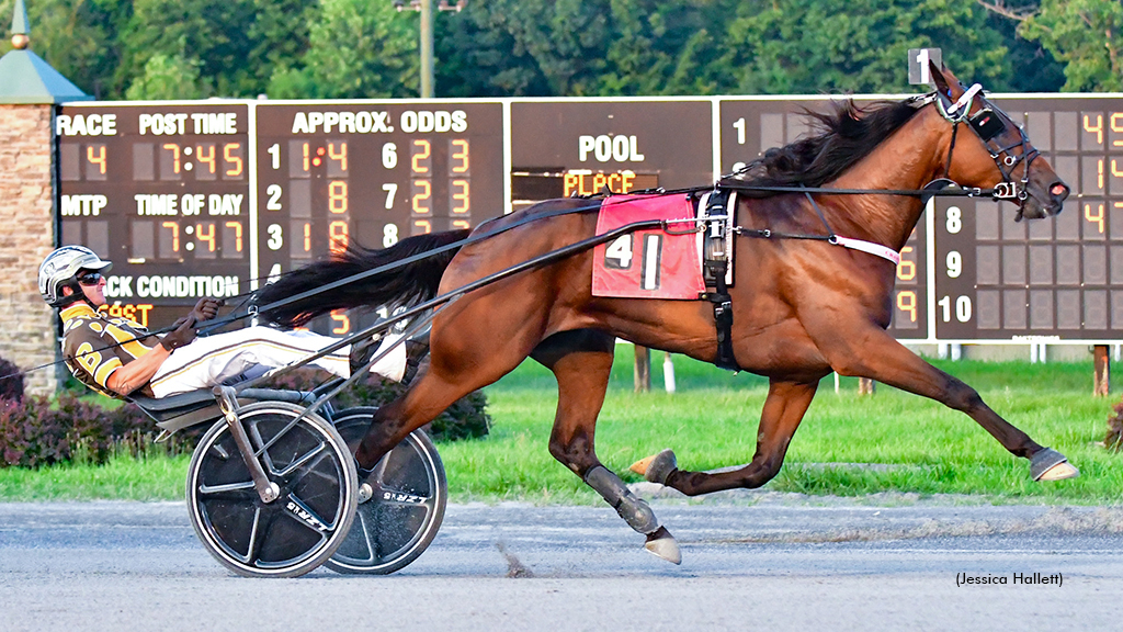 Royal Filly winning at Saratoga Raceway