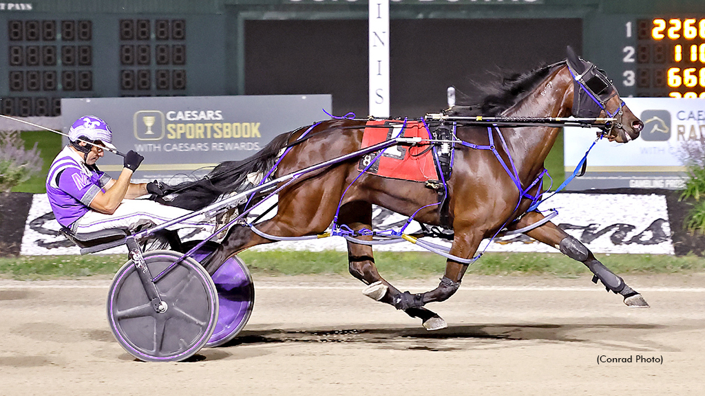 Brett Miller driving Flying Bullets to his 10,000th career win