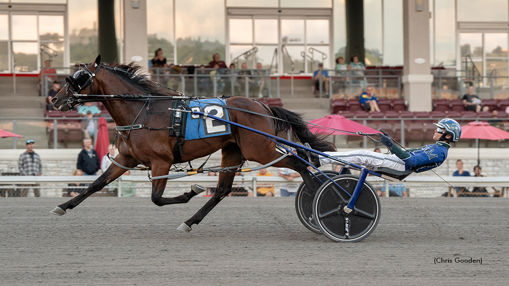 Captain Albano winning at The Meadows