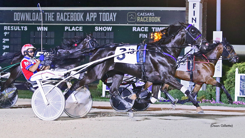 Crystal Swan winning at Hoosier Park