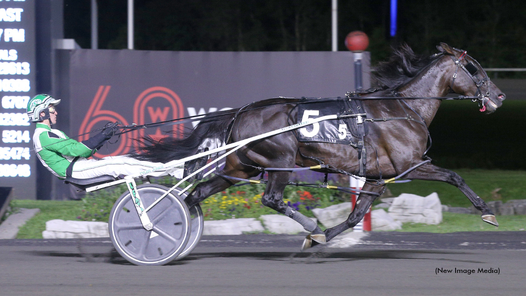 Parisian Blue Chip winning at Woodbine Mohawk Park