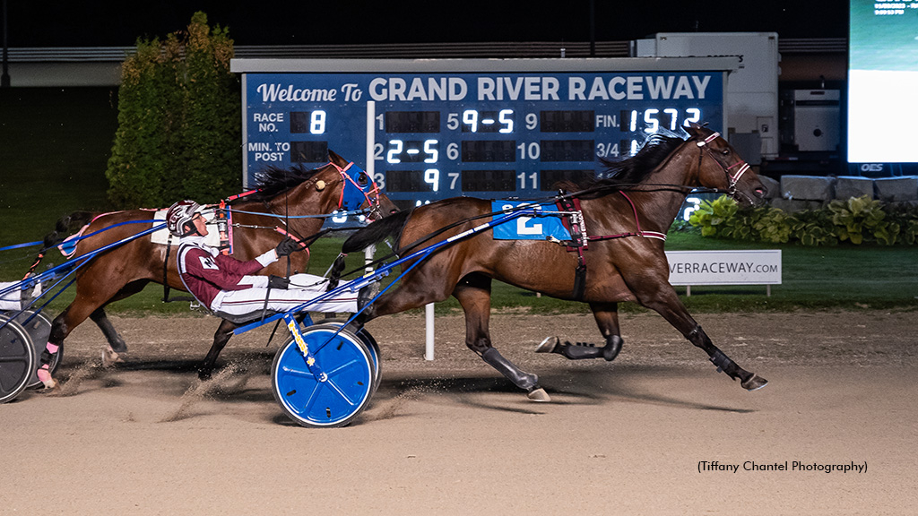 Power And Grace winning at Grand River Raceway