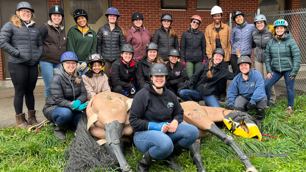 A Large Animal Rescue training group from OVC