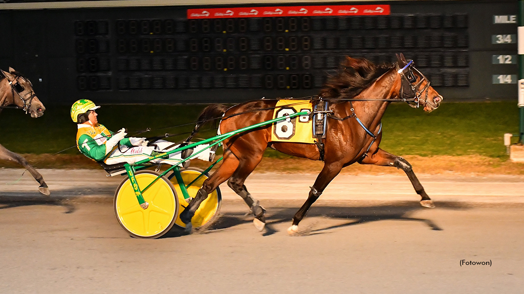 R Melina winning at Dover Downs