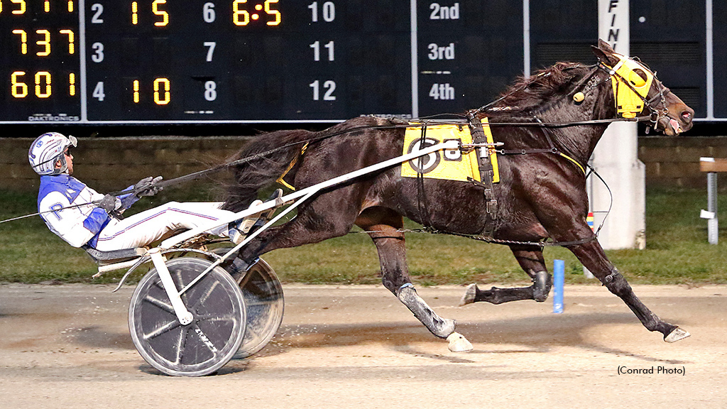 Smoking Jet winning at Dayton Raceway