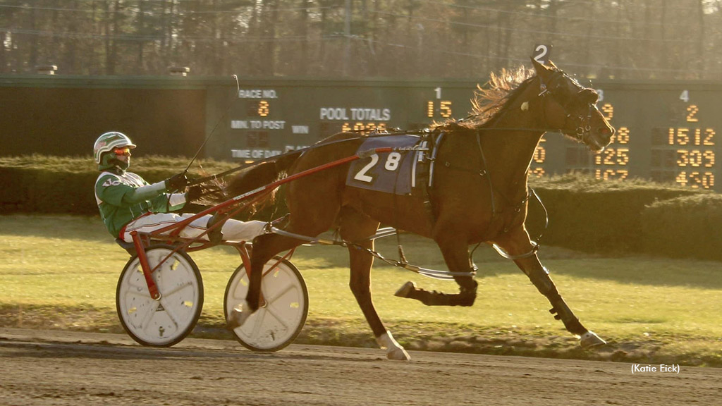 Vel Big Bruiser and driver Vinny Ginsburg winning at Freehold Raceway