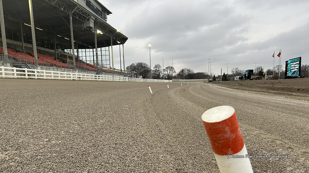 A track level view of Western Fair Raceway