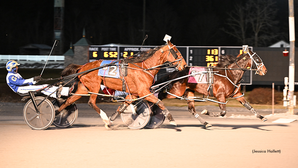 Rocknroll Runa A winning at Saratoga Raceway