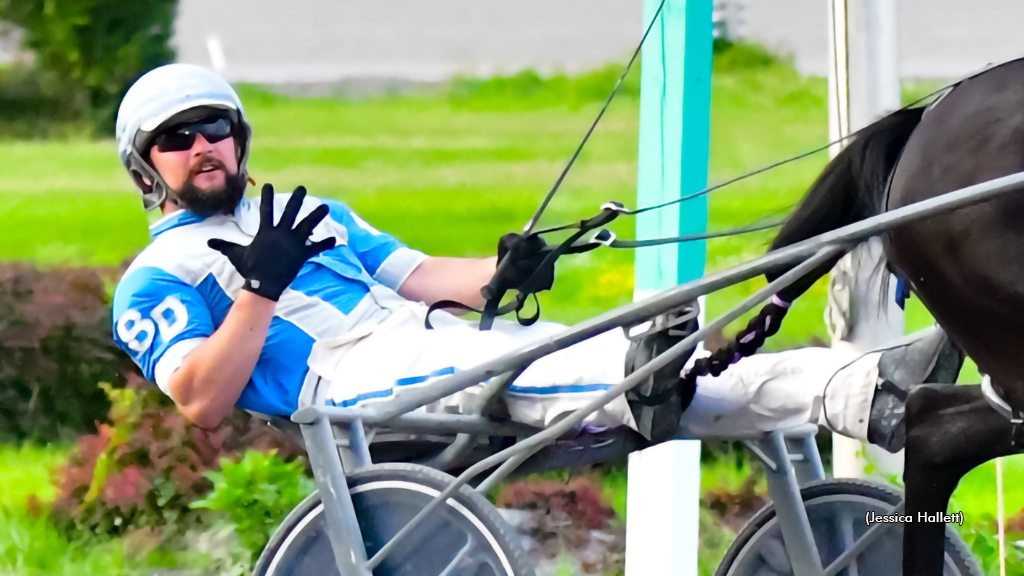 Billy Dobson driving at Saratoga Raceway