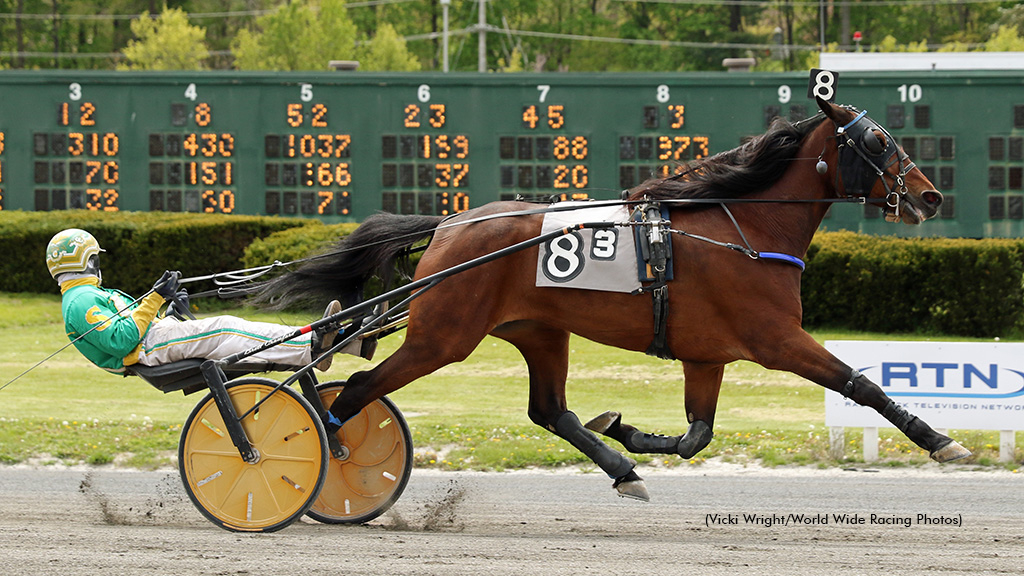 Dingle winning at Freehold Raceway