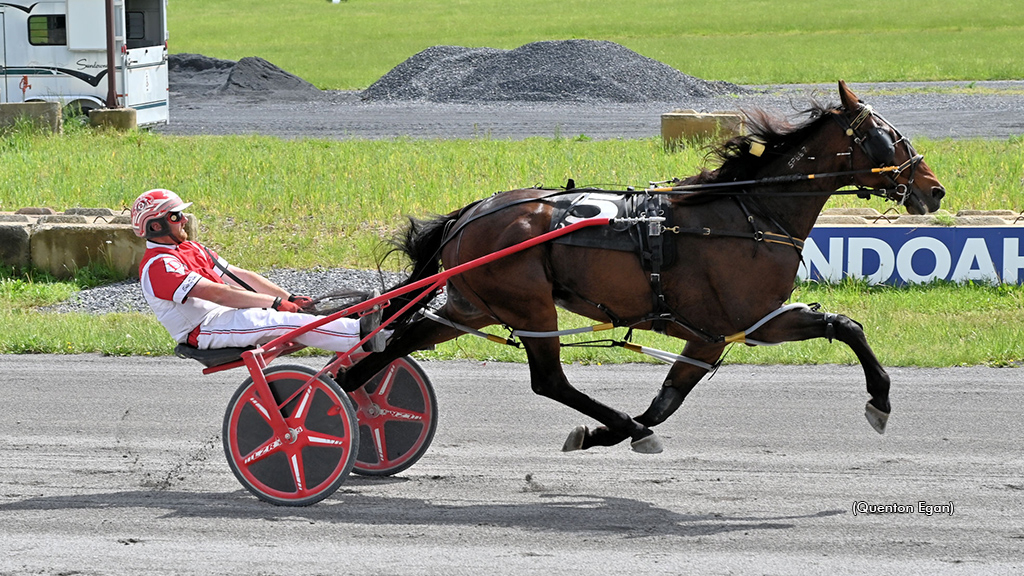 Marco Beach winning at Shenandoah Downs