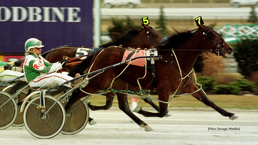 Sass Newton winning at Woodbine Racetrack