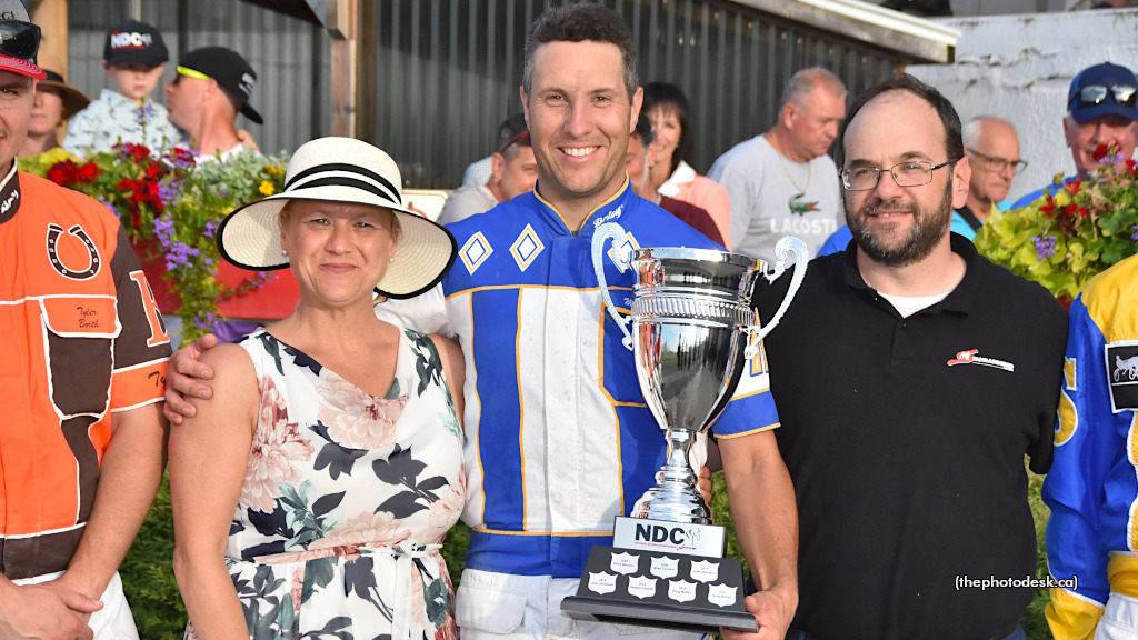 James MacDonald with Sophie Mongeon (L) and Darryl Kaplan (R)