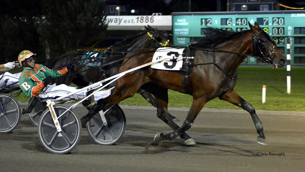 Woodmere Delta winning at Summerside Raceway