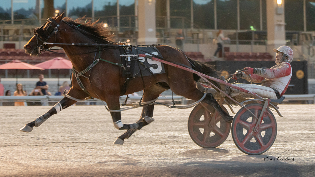 Captain Albano winning at The Meadows