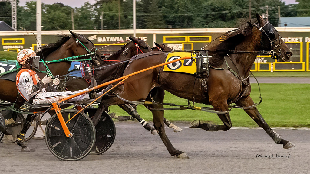 Center Attraction winning at Batavia Downs