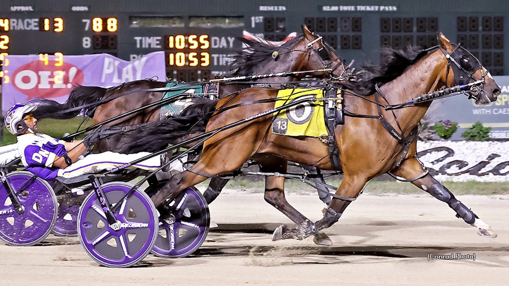 Charlie May winning at Scioto Downs