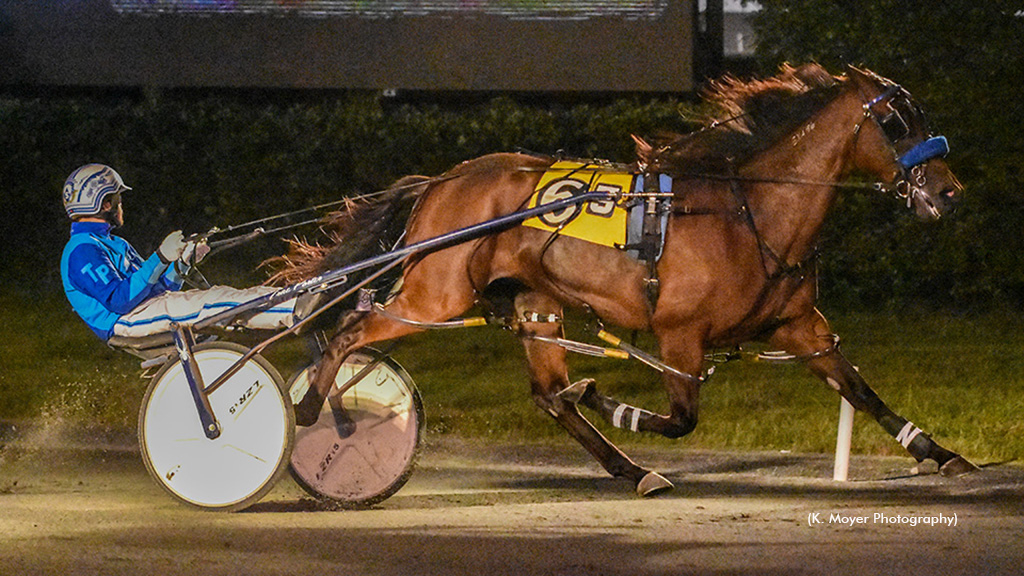 Ragtime Red winning at Ocean Downs