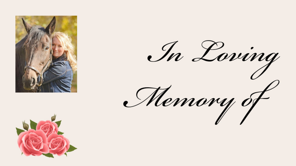 In loving memory of Stacey Robinson