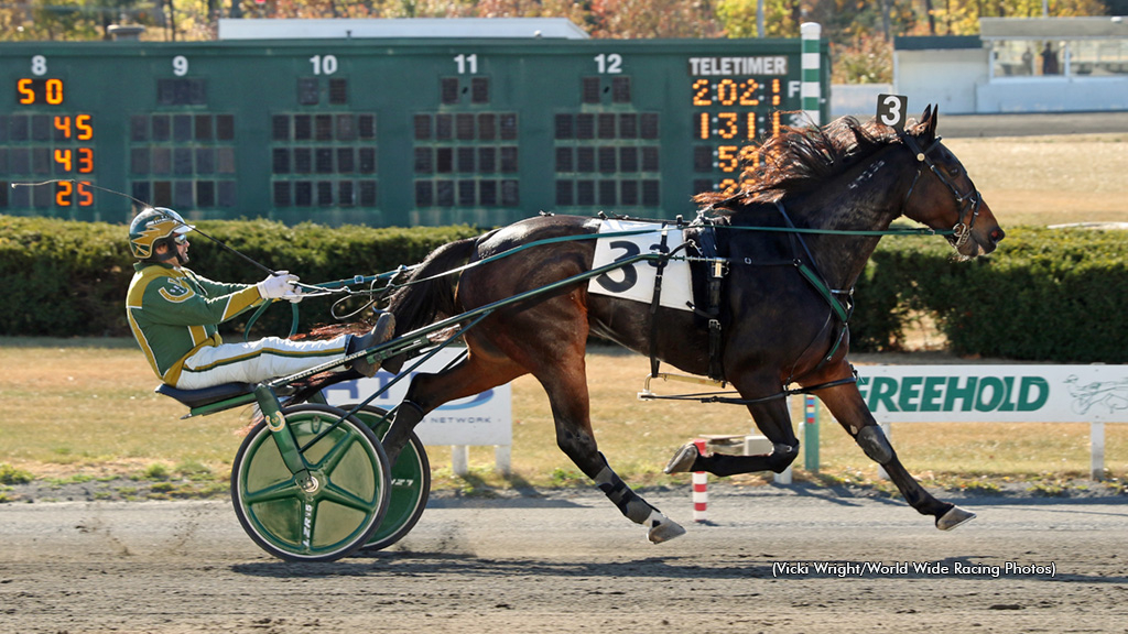 Awol Hanover winning at Freehold Raceway